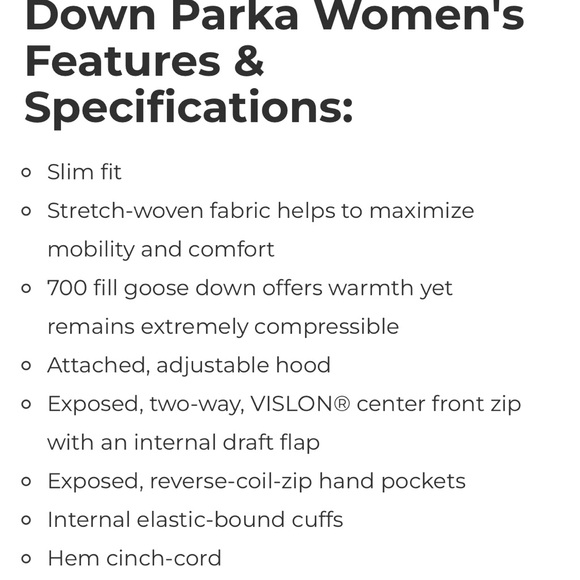 North Face Stretch Down Parka Mauve - Picture 11 of 11